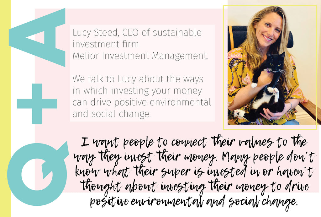 My Reusable Life: Lucy Steed, CEO of sustainable investment firm Melior Investment Management